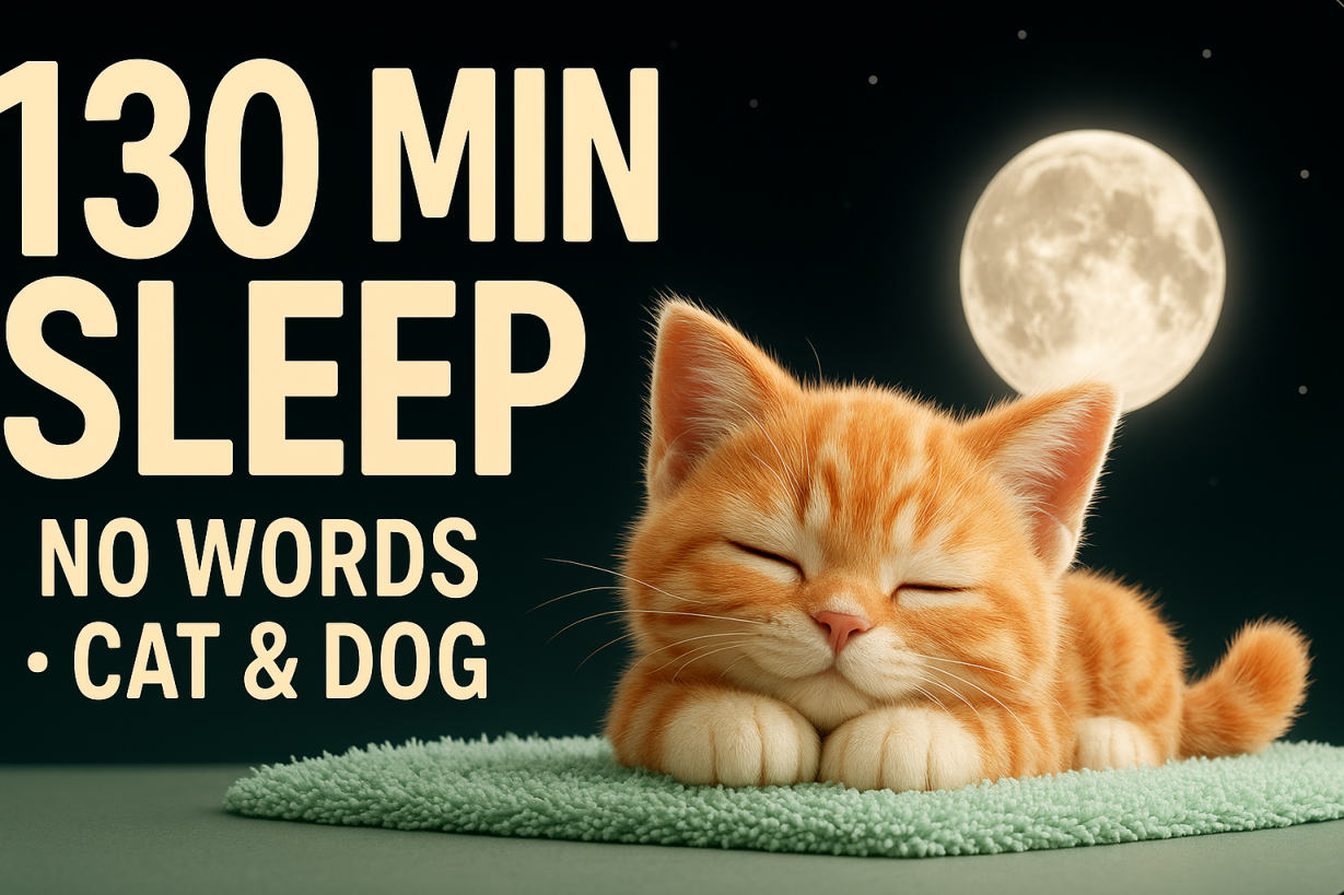 130 minutos de Sueño Dulce para Niños | 130 Minutes Baby Sleep Music | Original Lullaby + Cute Cat