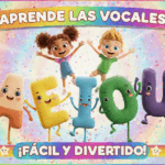 Canción de las Vocales AEIOU para Niños 👶 | Aprende las Vocales Cantando | Canción Educativa Animada