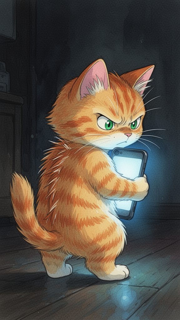 El Gatito y el Celular, Cuento Animado para Niños sobre el Uso Responsable del Celular